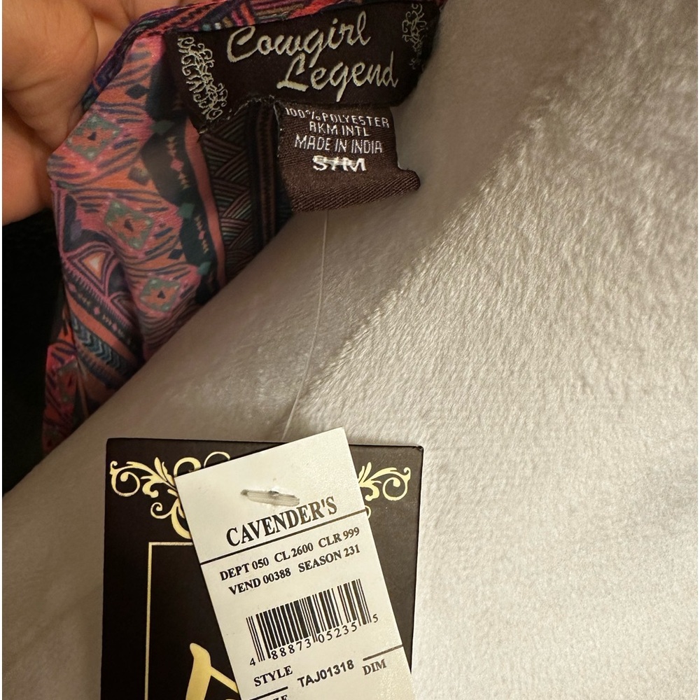 Sheer cowgirl fringe duster cardigan small/medium - Picture 5 of 7